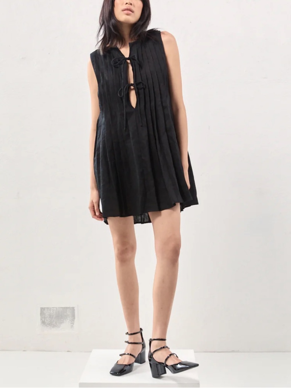 Valeria Mini Linen Dress